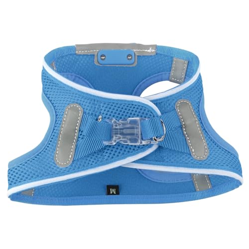 Light Up Dog Harness, Rechargeable LED Dog Harness for Small Medium Dogs - color: Sky Blue, size: XS