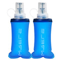 WRELS TPU Collapsible Soft Flask,Lightweight PBA Free Folding Running Water Bottles,Leakproof Durable Hydration Flask for Outdoors (150ml/5.07oz-2 Packs-Dark Blue) - color: 150ml/5.07oz-2 Packs-Dark Blue