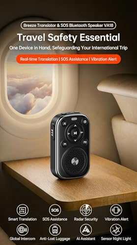 Multifunctional Smart Personal Safety Alarm Mini Bluetooth Speaker - color: Gray