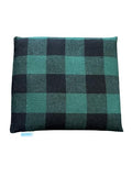 Microwaveable Heating Pad (Dark Green Plaid) - color: Green Plaid