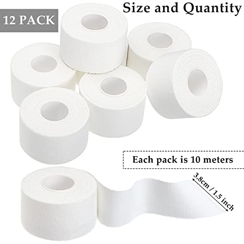 130 Yard 1.5 Inch White Athletic Sports Cotton Tape Pre Wrap Easy Tear - color: White, size: 1.5 In