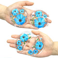 4PCS Gel Eye Ice Pack Set Reusable, Cold and Hot Compress for Eyes - color: Blue Flowers