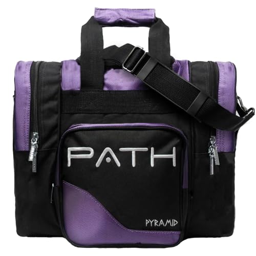 Pyramid Path Pro Deluxe Single Bowling Ball Tote - Holds One Ball, One Pair Shoes Up to Mens 15 - color: 1-Purple