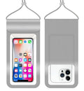 HiRui Waterproof Phone Pouch, Silver, Large - color: Silver, size: Large