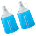 WILDREEDS 150ml Soft Flask, TPU Collapsible Soft Water Bottle for Hydration Pack, Running Vest, Folding Water Bottle for Hiking Cycling Climbing-2Pcs, Blue - color: 2pcs, 150ml Blue