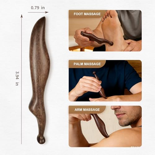 Acupuncture Pen Wooden Acupressure Foot Reflexology Massage Tool