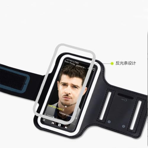 MP3 MP4 Music Player Running Exercises Sports Armband Case -Black
