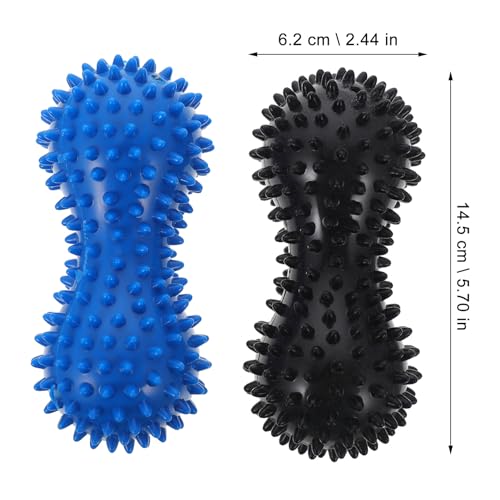 VILLCASE Massage Ball PVC 2 X Massage Balls Black and Blue 5.70 in