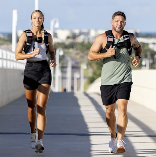 Roc Outdoors Weighted Vest W/ Rub-Free Technology for Woman and Men, 5lb/10lb/15lb/20lb/30lb Weight Vest with Reflective Stripe for Workout, Strength Training, Running, Walking, Fitness, Weight Training, Weight Loss, Weightlifting - size: 10lb