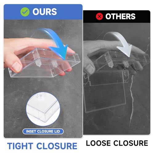 Clear Cassette Tape Storage Cases，Audio Storage Solution 15Pack