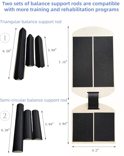 Portable Wooden Slant Board for Calf Stretching Squats Calf Stretcher Pilates Physical Therapy Equipment Adjustable Incline Board for Knees Ankle Heel Feet Leg
