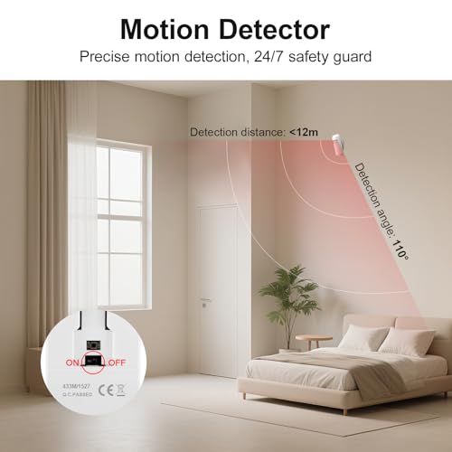 PGST Alarm System for Home Security,24Pcs WiFi/4G Apartment Alarm System - color: Black & Gray