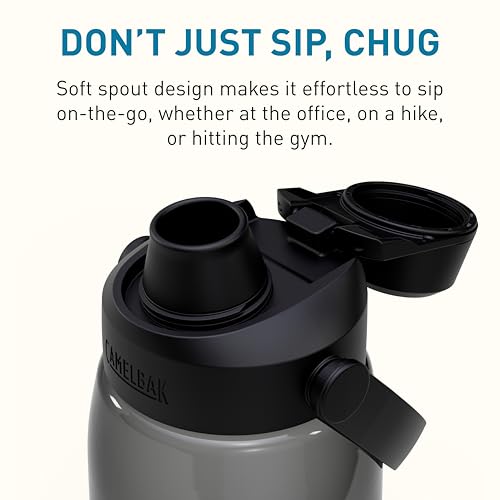 CamelBak Thrive Chug Water Bottle, High Flow Lid Design for Quick Everyday Hydration and Active Use, 32oz, Charcoal - color: Charcoal, size: 32 Ounces
