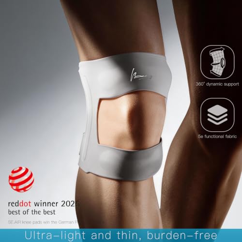 Knee Brace For Women, Ultra-Thin, Breathable, Patella Support - color: Gray