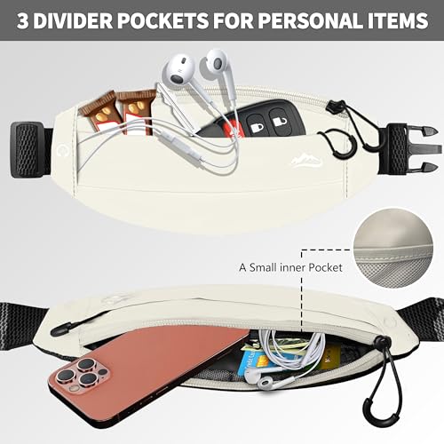 Running Fanny Pack Whole Bag Reflective, Running belt for Women &Men,Sweatproof Phone Holder Workout, Running Waist Pack (white) - color: white