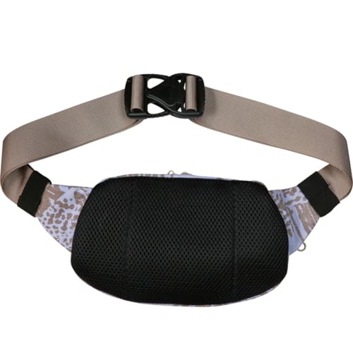 KAVU Canvas Spectator Belt Bag, Cotton Fanny Pack for Travel - color: Beach Doodle
