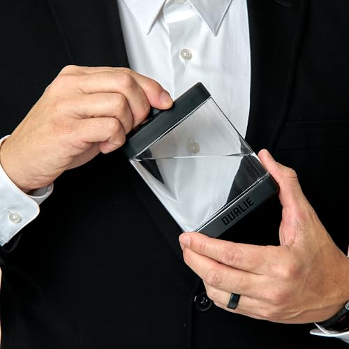 DUALIE 8 oz Hip Flask for Liquor - Shatterproof Alcohol Flasks with Clear Tritan Plastic and Silicone Grip - Flask Gift for Men & Women - Black - color: Black