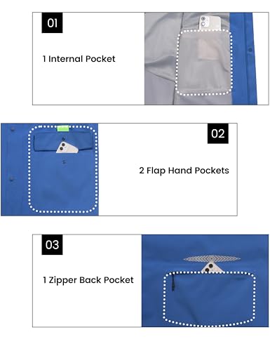 Little Donkey Andy Men's Hooded Cycling Vest - color: Blue, size: Medium