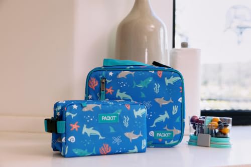 PackIt Freezable Classic Lunch Box, Sea Shark - color: Sea Shark