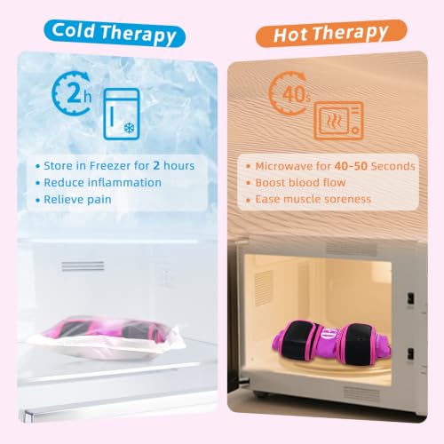 Reusable Gel Ice Pack for Knee Pain Relief(Purple) - color: Purple