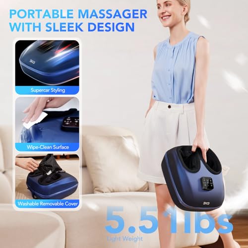SKG YS100 Foot Massager with Heat for Plantar Fasciitis Pain Relief