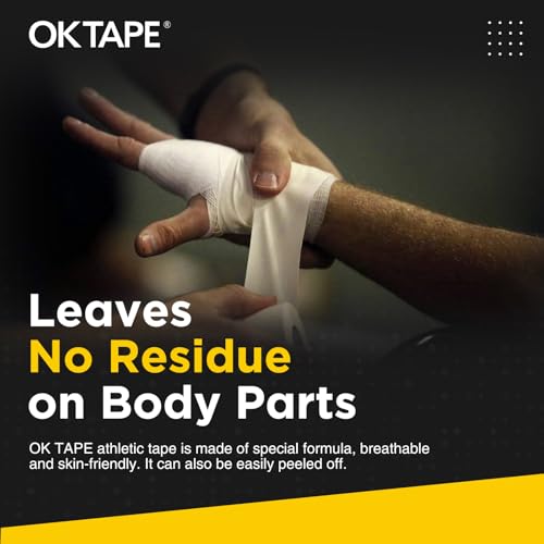 OK TAPE Athletic Tape Finger Tape 3 Rolls 1.5" x 15yds and 1 Roll 0.5in x 15yds - color: Black, size: 1.5" x 15yards-3rolls and 0.5in x 15yards-1rolls