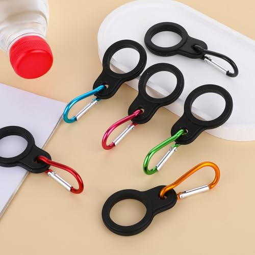6 PCS Silicone Water Bottle Carrier, Camping, Traveling