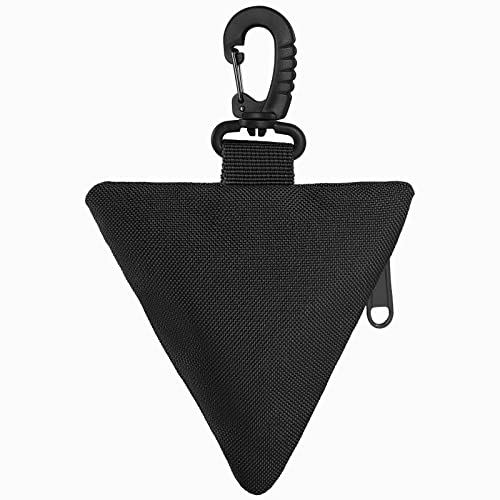 FRTKK 2 Pack Tactical Compact EDC Pouches Military Molle Utility Pouch Accessories Organizer Pouch Coin Purse Keychain Pocket Credit Card Holder Waist Pack - color: Black 2