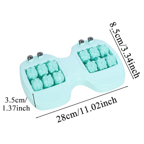 Foot Massage Roller Ergonomic Portable Magnetic Beads Massage Tool Care - color: Green