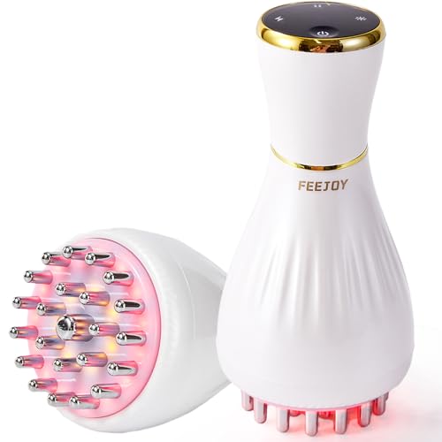 Lymphatic Drainage Massager & Massage Tool, Body Sculpting Machine & Fascia Blaster for Cellulite with Light, Heat & Vibration, for Legs, Arms & Belly, White - color: White