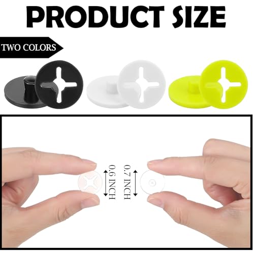 Wavwavw 12 Race Bib Clips Running Number Holder - color: Black, White, Green