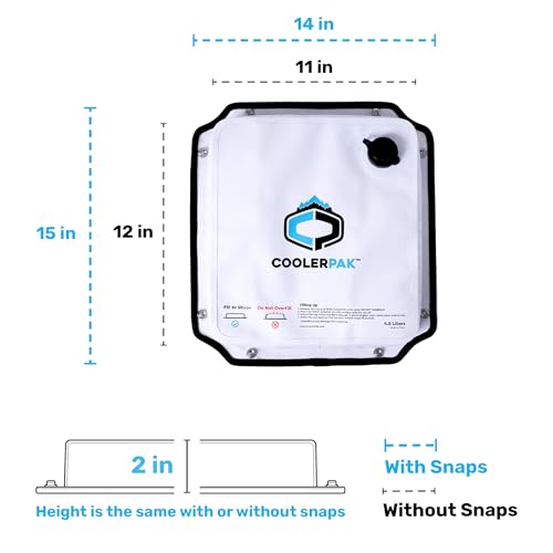 Refillable & Reusable Ice Packs for Coolers – Stays Cold for Days – Non-Toxic & Leakproof, Suitable for Potable Drinking Water – Built Tough, Rolls Up for Easy Storage - size: 10 lb