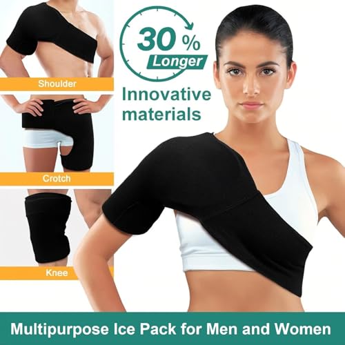 Reusable Gel Ice Packs Hot Cold Therapy with Adjustable Velcro Strap