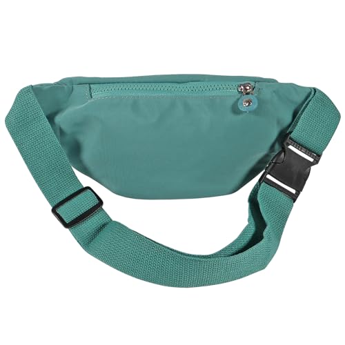 Large Crossbody Fanny Pack with 3-Zipper Pockets,Gifts for Enjoy Sports Festival Workout Traveling Running Casual Hands-Free Wallets Waist Pack Phone Bag Fits All Phones (Green) - color: Green