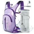 Nepest Hydration Pack Backpack with 2L Water Bladder Reflective Lightweight - color: Holographic - Purple