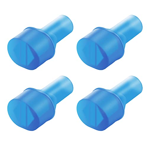 Big Bite Valve Replacement Mouthpiece Water Hydration Bladder Valve 4 Pack - color: Blue