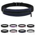 Fitgriff® Running Belt V2 for Men & Women - Slim Fanny Pack, Phone Holder for Jogging, (Fits All Cell Phones) - Money Belt, Runners Waist Pouch (Dark Blue, Adjustable (Waist 24.4 – 43.3 inches)) - color: Dark Blue