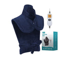 26" x 35" Flannel Neck&Shoulder&Back Heating Pad with 12 Temperature Settings&Countdown Timer, Pain Relief for Back/Neck/Shoulders/Menstrual Pain(Navy Blue) - color: 03-navy Blue