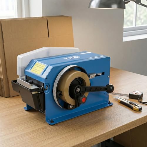 Manual Water Activated Tape Dispenser, Industrial Gummed Tape Machine for Reinforced Kraft Paper Tape (Up to 3" Wide), Heavy Duty Packing Cutter with Stainless Steel Blade for Shipping & Warehouse