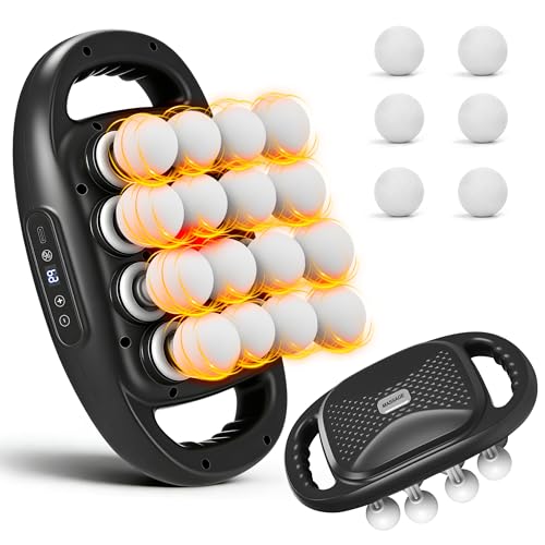 16 Head Deep Tissue Massage Gun, 2600mAh Battery Back Muscle Massager with 9 Modes & Levels for Back, Shoulders, Legs, Foot, Body Muscle Relief - color: Dark Grey
