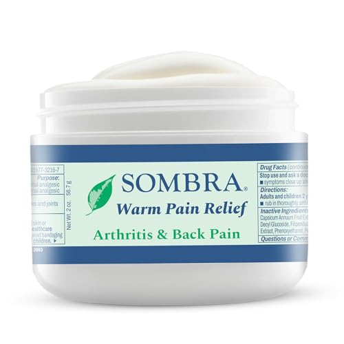 Sombra Warm Pain Relief 2 oz Jar for Arthritis, Back Pain & Pre-Exercise - size: 2 Ounce (Pack of 1)