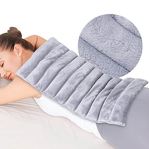 REVIX Extra Large Microwavable Heating Pad for Back, Moist Heat Wrap, Gray - color: Gray