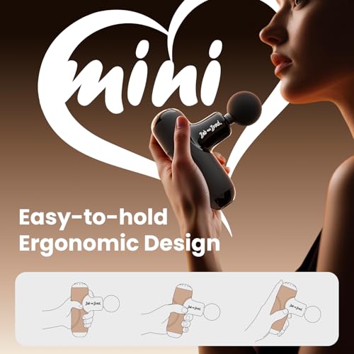 BOB AND BRAD Q2 Pro Mini Massage Gun with Heat and Cold for Muscle Recovery - color: Midnight Black