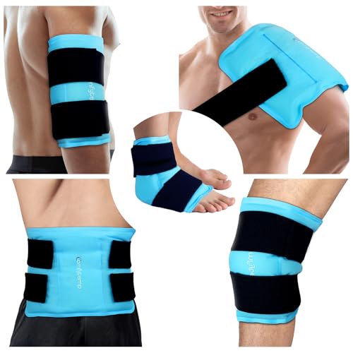 Comfytemp Ice Packs for Injuries Reusable, Large Hot Cold Gel Pack for Body - size: 10.5"x14.5"