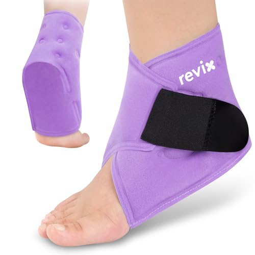 REVIX Foot Ice Pack Wrap, All-in-One Wearable Design, Purple - style: Purple-1 Pack