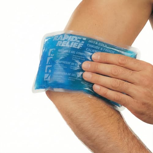 Rapid Relief Gel Ice Pack, Reusable Cold Pain Relief, Medium 5x9 Inch 1 Ct - size: 5 x 9 Inch