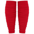 Dxhycc 2 Pairs Scrunch Football Socks Athletic Football Leg Sleeves - color: Red