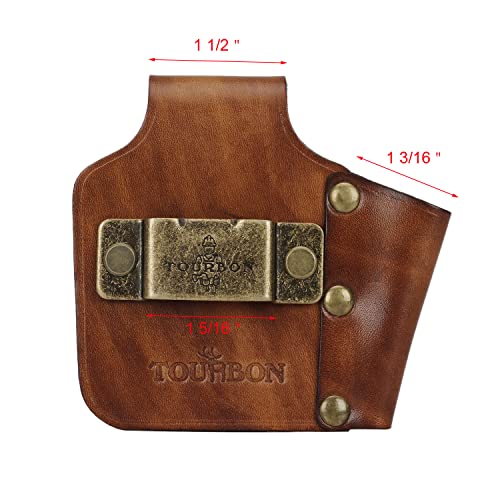 2 in 1 Leather Tool Holster-Measuring Tape Hanger Clip Screwdriver Holder