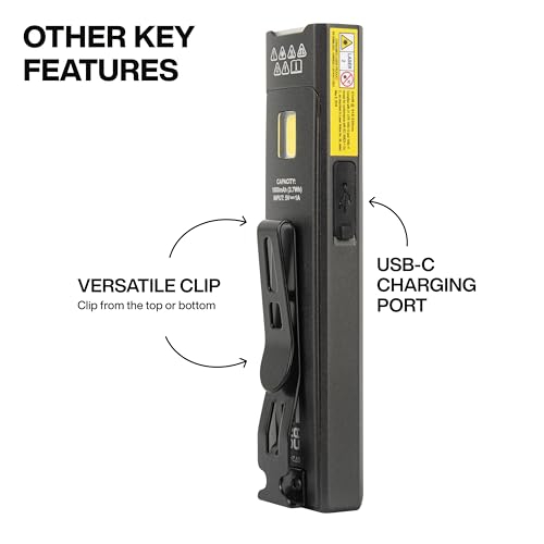 KLEIN TOOLS 56074 Rechargeable EDC Pocket Flashlight with Green Laser