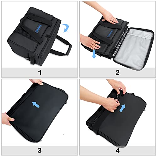 Hulongo Soft Sided Insulated Cooler Bag, 32L - color: black